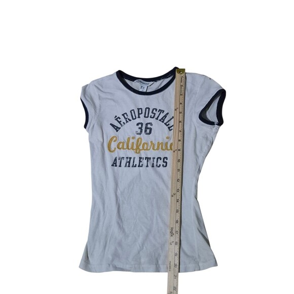 VTG Aeropostale XS Baby Tee Cotton 90's Y2K Bella Swan Core Elena Gilbert - Picture 6 of 6